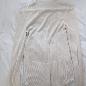 Free People What's the pointelle bodysuit m